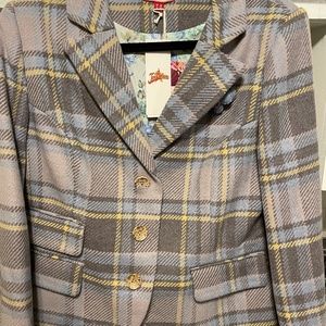 Tweed blazer jacket joe browns size 16 uk size 12 Usa